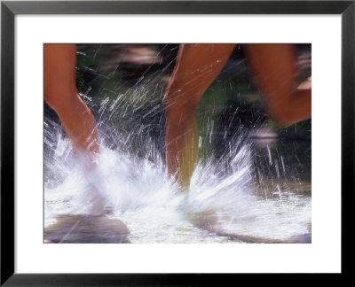 Runners Splashing Through Water, Sedona, Arizona by Kate Thompson Pricing Limited Edition Print image