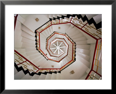 Spiral Staircase In The Interior Of A Pagoda Found At Sun Moon Lake, Taiwan by Eightfish Pricing Limited Edition Print image