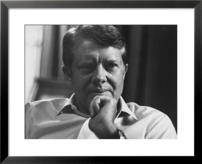 Thoughtful Portrait Of Governor Of Georgia, Jimmy Carter by Stan Wayman Pricing Limited Edition Print image