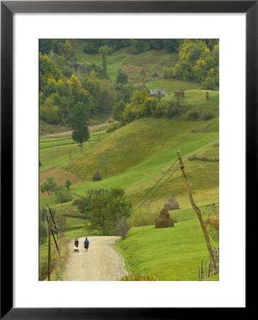 Villagers On Road, Maramures, Romania by Russell Young Pricing Limited Edition Print image