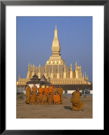 Great Stupa, Monks, Vientiane, Laos by Steve Vidler Pricing Limited Edition Print image