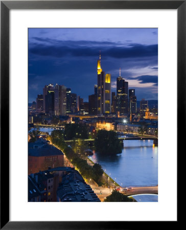 Skyline, Frankfurt-Am-Main, Hessen, Germany by Walter Bibikow Pricing Limited Edition Print image