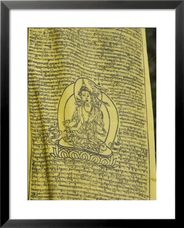 Buddhist Prayer Flag, Taktshang Goemba (Tiger's Nest) Monastery, Paro, Bhutan by Angelo Cavalli Pricing Limited Edition Print image