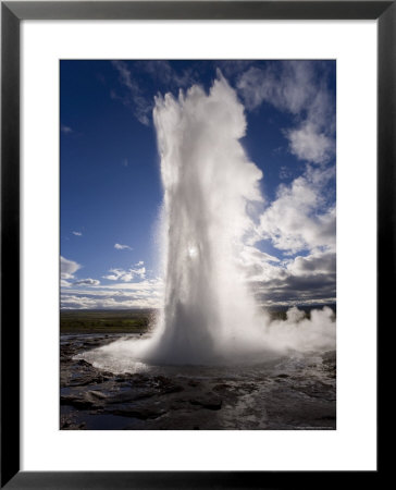 Strokkur (The Churn) Which Spouts Up To 35 Meters Erupting Every 10 Minutes, Iceland, Polar Regions by Gavin Hellier Pricing Limited Edition Print image