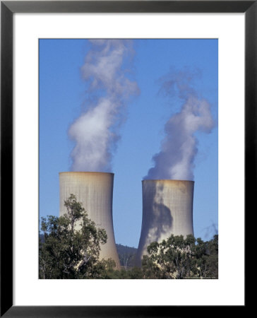 Steam Belches From Chimneys At An Electricity Generating Power Station, Australia by Jason Edwards Pricing Limited Edition Print image