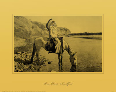 Bow River, Blackfoot by Edward S. Curtis Pricing Limited Edition Print image