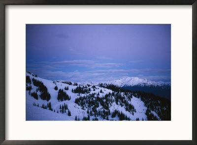 Whistler Ski Mountain Restaurant Just Before Sunrise by Taylor S. Kennedy Pricing Limited Edition Print image