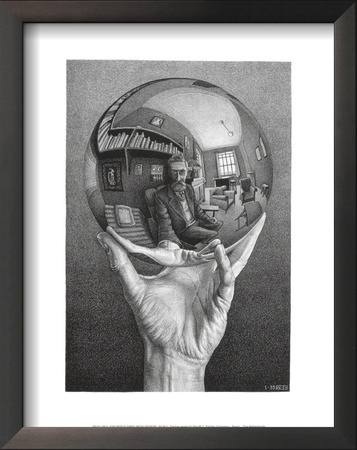 Hands With Sphere by M. C. Escher Pricing Limited Edition Print image