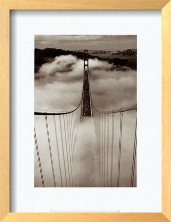 The Golden Gate Bridge In Fog by Roger Ressmeyer Pricing Limited Edition Print image