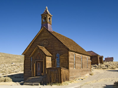 Old Church In Bodie Gold Mining Ghost Town, Bodie State Historic Park, California, Usa by Dennis Kirkland Pricing Limited Edition Print image