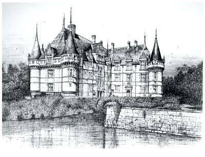 Chateau Dazay Le Rideau by Jean Carzou Pricing Limited Edition Print image