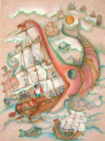 Baron De Munchhausen - Le Bateau by Francoise Deberdt Pricing Limited Edition Print image