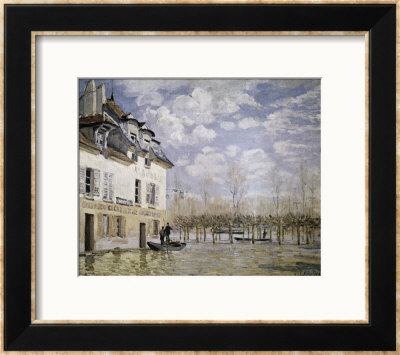 The Boat In The Flood, Port Marly by Alfred Sisley Pricing Limited Edition Print image