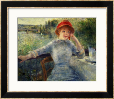 Alphonsine Fournaise At The Grenouillere, 1879 by Pierre-Auguste Renoir Pricing Limited Edition Print image