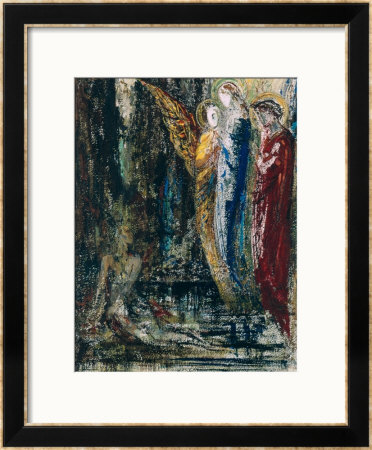 Job And The Angels, Circa 1890 by Gustave Moreau Pricing Limited Edition Print image