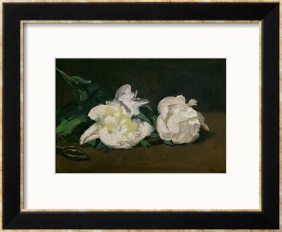 A Twig Of White Peonies With Pruning Shears, 1864 by Édouard Manet Pricing Limited Edition Print image