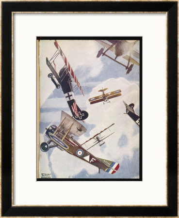 The Skies Over Europe Are Filled With Warring Aircraft by Stanley Orton Pricing Limited Edition Print image