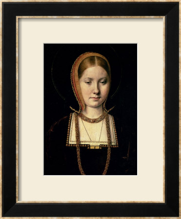 Portrait Of A Woman, Possibly Catherine Of Aragon (1485-1536), Circa 1503/4 by Michiel Sittow Pricing Limited Edition Print image