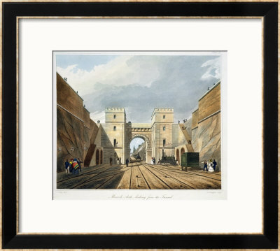 Moorish Arch, Looking From The Tunnel, Plate 10 From Liverpool And Manchester Railway by Thomas Talbot Bury Pricing Limited Edition Print image