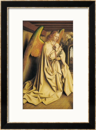 Angel Annunciate, From Exterior Of Left Panel Of The Ghent Altarpiece, 1432 by Hubert Eyck Pricing Limited Edition Print image