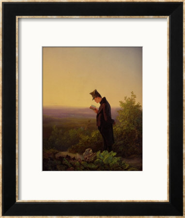 Reading The Breviary, The Evening by Carl Spitzweg Pricing Limited Edition Print image