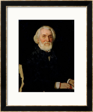 Portrait Of Ivan S. Turgenev (1818-83), 1879 by Ilya Efimovich Repin Pricing Limited Edition Print image