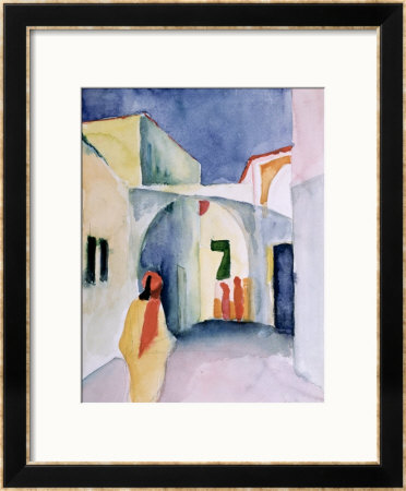 A Glance Down An Alley by Auguste Macke Pricing Limited Edition Print image