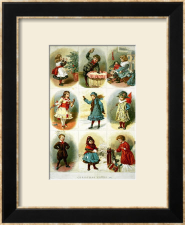 Christmas Cards Depicting Various Children's Activities, Pub. By Leighton Bros., 1882 by Charles J. Staniland Pricing Limited Edition Print image