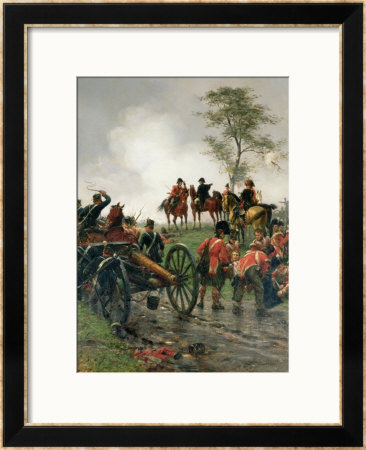 Wellington At Waterloo, 1886 by Ernest Crofts Pricing Limited Edition Print image
