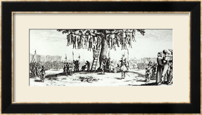 The Hanging, Plate 11 From The Miseries And Misfortunes Of War 1633 by Jacques Callot Pricing Limited Edition Print image