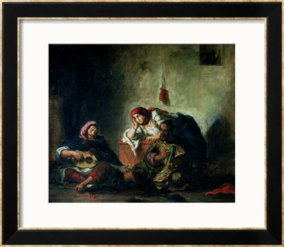Jewish Musicians In Mogador, 1847 by Eugene Delacroix Pricing Limited Edition Print image