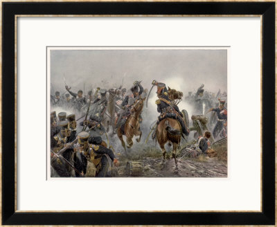 Battle Of Leipzig The Brandenburg Hussars At Mockern by R. Knotel Pricing Limited Edition Print image