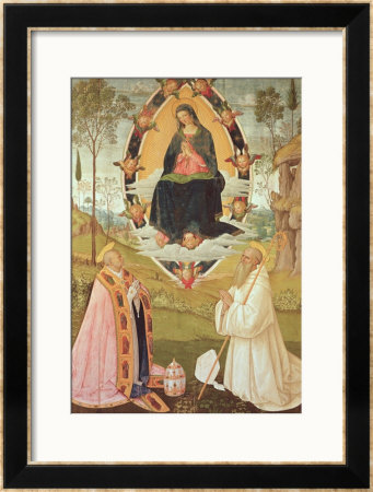 Virgin In Glory With St. Gregory And St. Benedict by Bernardino Di Betto Pinturicchio Pricing Limited Edition Print image