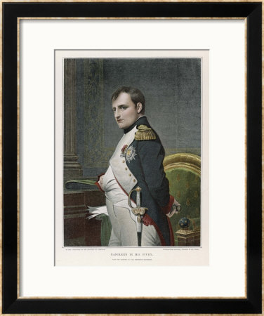 Napoleon Emperor Of France In His Study Circa 1807 by Paul Hippolyte Delaroche Pricing Limited Edition Print image