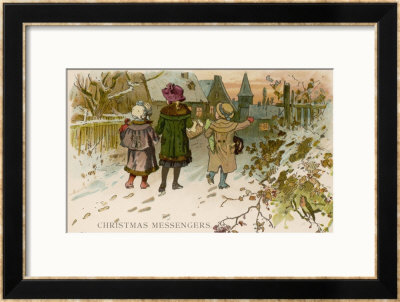 Children Take Christmas Gifts To Underprivileged Villagers by Woldemar Friedrich Pricing Limited Edition Print image