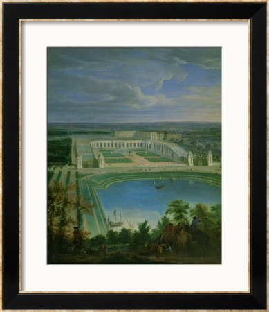 The Orangery And The Chateau At Versailles, 1696 by Jean-Baptiste Martin Pricing Limited Edition Print image