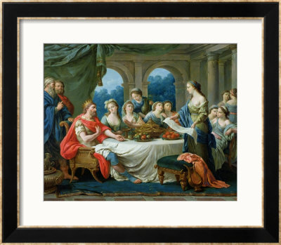 Esther And Ahasuerus, Circa 1775-80 by Francois Langrenee Pricing Limited Edition Print image