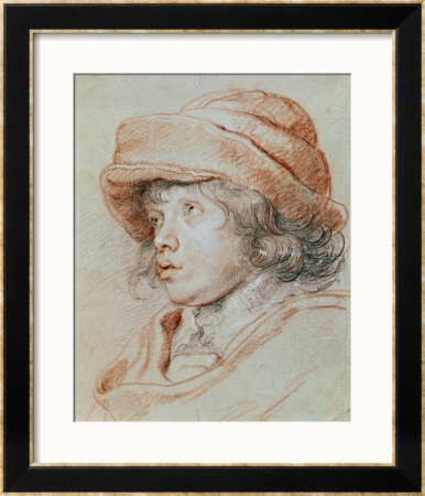 Portrait Study Of His Son Nicolas, Chalk Drawing by Peter Paul Rubens Pricing Limited Edition Print image