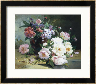 Still Life Of Beautiful Flowers by Eugene Henri Cauchois Pricing Limited Edition Print image