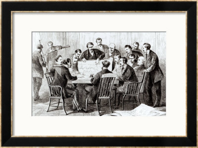Cubans And Cuban Emigres Meeting In New York To Plan An Insurrection In Cuba by Theodore Russell Davis Pricing Limited Edition Print image