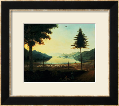 The Encampment At Lake George, New York, 1759 by Thomas Davies Pricing Limited Edition Print image