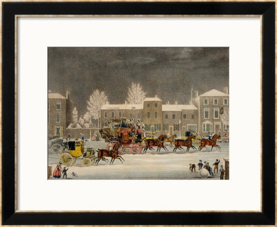 The Approach To Christmas by James Pollard Pricing Limited Edition Print image