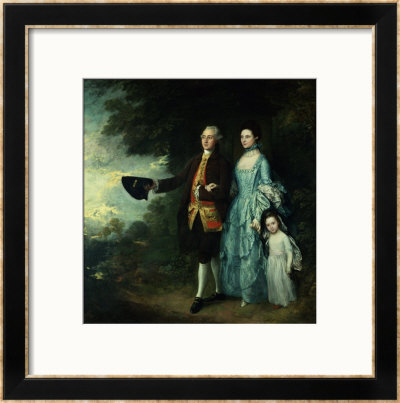 Mr. And Mrs. George Byam And Their Eldest Daughter, Selina, Circa 1764 by Thomas Gainsborough Pricing Limited Edition Print image