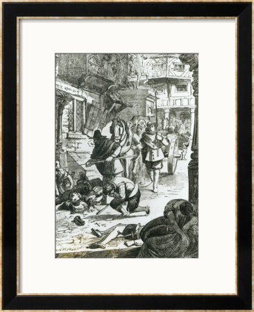 The Great Plague Of London In 1665 by Edward Henry Corbould Pricing Limited Edition Print image