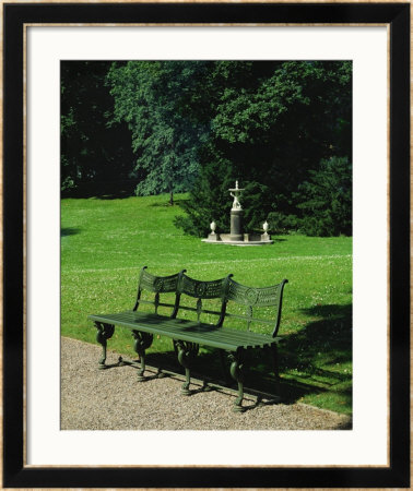 Cast Iron Bench And Fountain by Karl Friedrich Schinkel Pricing Limited Edition Print image