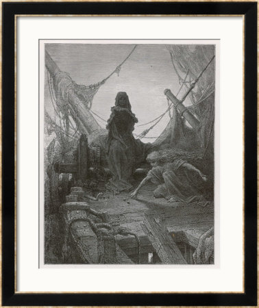 Life-In-Death Dices With Death Himself To Decide The Fate Of The Sailors by Gustave Doré Pricing Limited Edition Print image