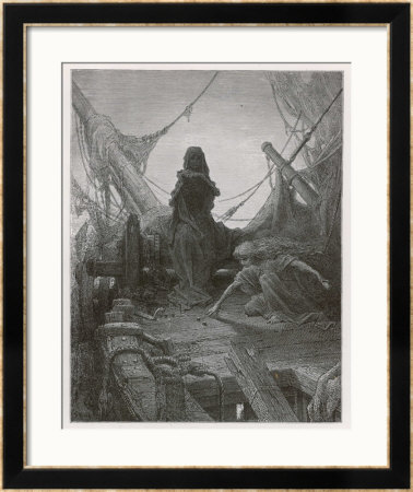 Life-In-Death Dices With Death Himself To Decide The Fate Of The Sailors by Gustave Dore Pricing Limited Edition Print image