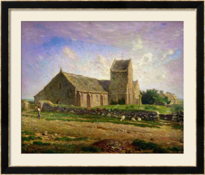 The Church At Greville, Circa 1871-74 by Jean-Francois Millet Pricing Limited Edition Print image