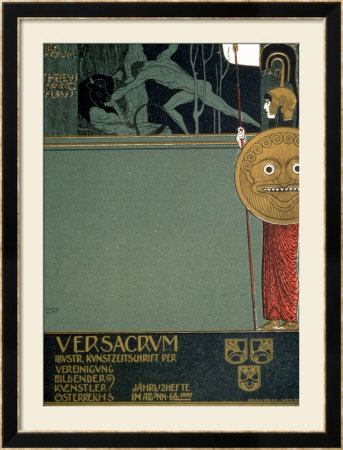Cover Of Ver Sacrum, The Journal Of The Viennese Secession, Of Theseus And The Minotaur by Gustav Klimt Pricing Limited Edition Print image