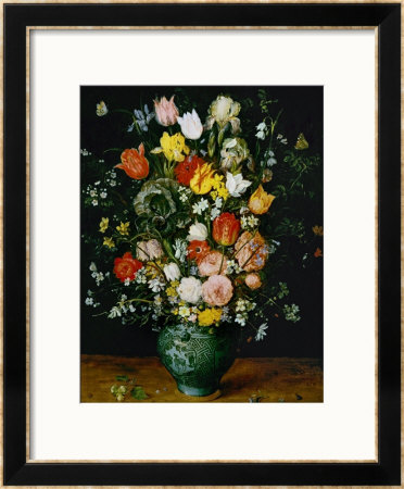 Flowers In A Blue Vase by Jan Brueghel The Elder Pricing Limited Edition Print image